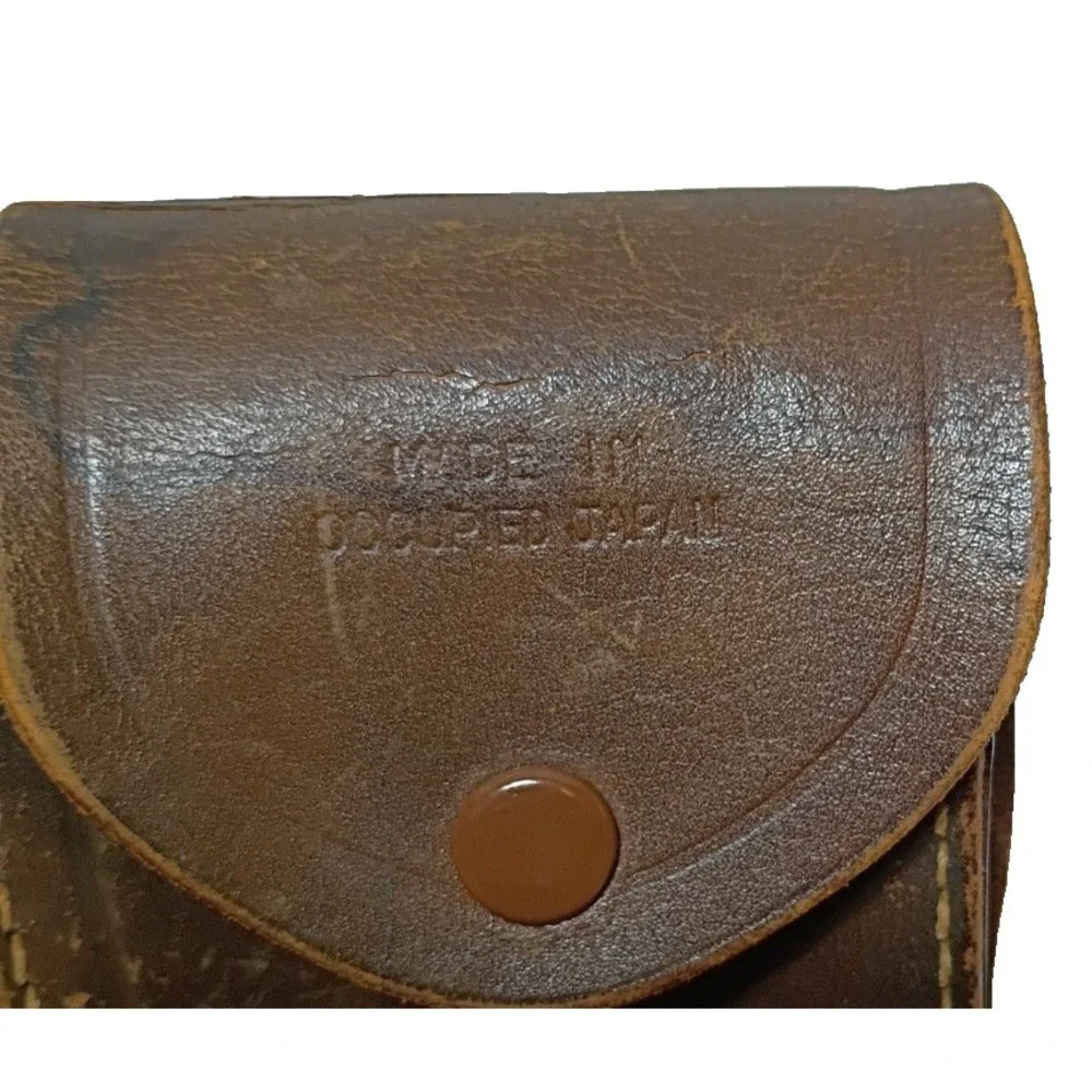 Vintage SAIKO Peace 4x30 Opera Glasses Case Made in Occupied Japan Green 1945-52
